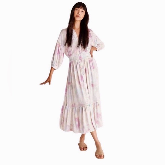 Z Supply Dresses & Skirts - Z Supply Watercolor Floral Maxi Dress Size Medium